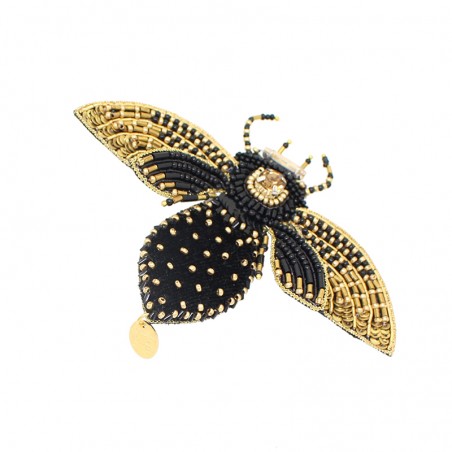 Broche BINDI noir | doré