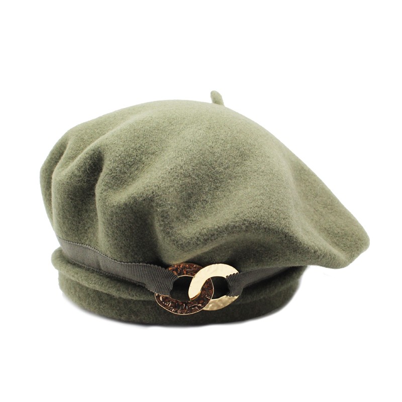 boiled wool beret